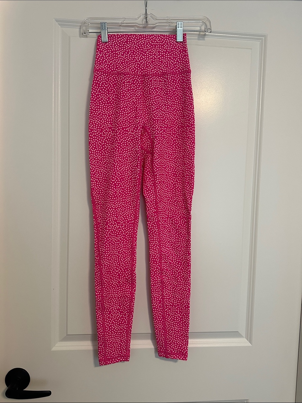 BuffBunny Hot Pink Dot Print High-Waist Leggings